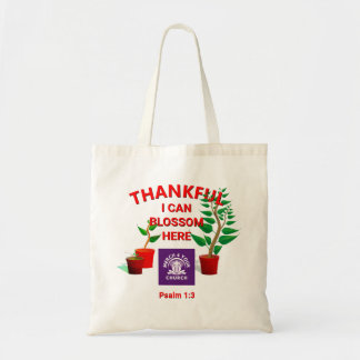 Bolsa Tote Flor Plantado Aqui, Igreja Cristã ADICIONA LOGOTIP