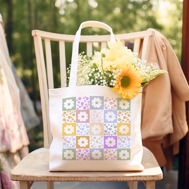 Bolsa Tote Flor retrorreflector verificado (Criador carregado)