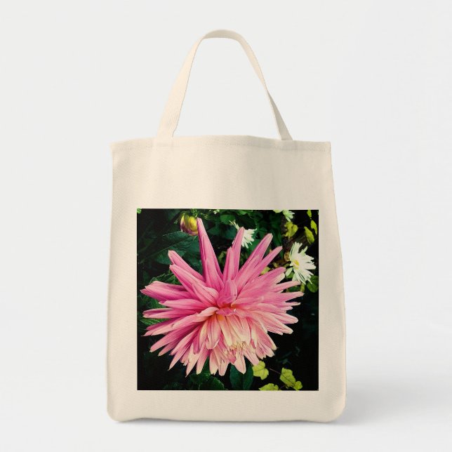 Bolsa Tote Flor rosa (Frente)