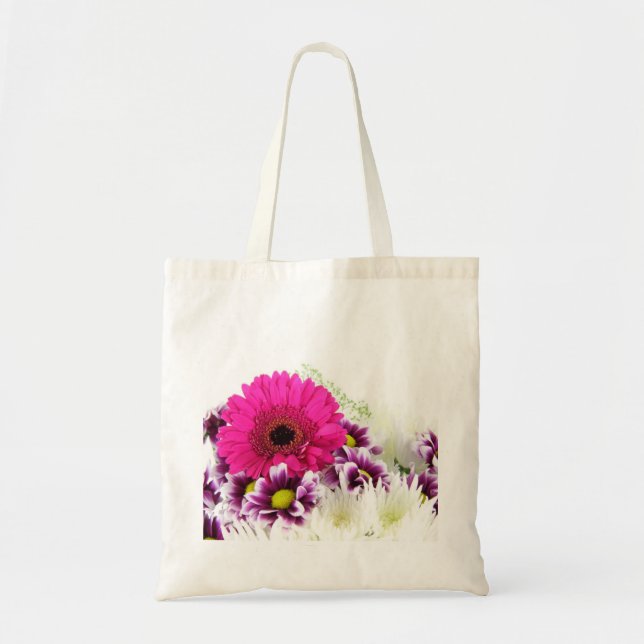Bolsa Tote Flor rosa (Frente)