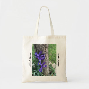 Bolsa Tote Flor roxa da íris