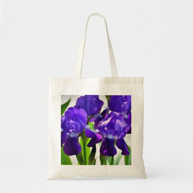 Bolsa Tote Flor Roxo Iris (Frente)