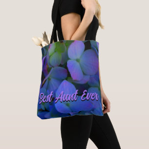 Bolsa Tote Flor roxo, púrpura, empoeirado