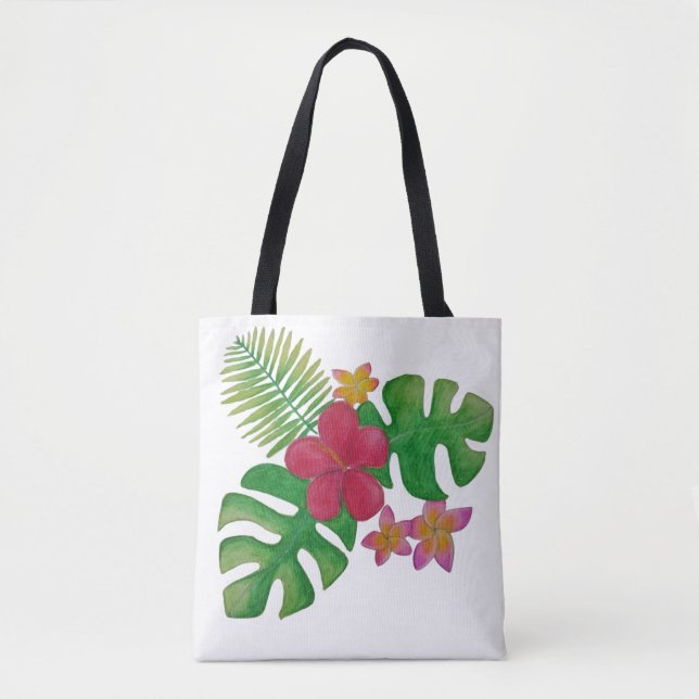 Bolsa Tote Flor tropical (Frente)