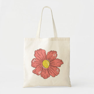 Bolsa Tote Flor vermelha
