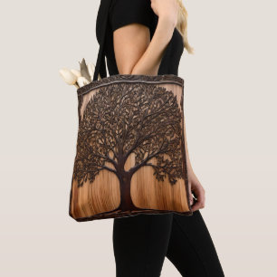 Bolsa Tote Flora Australiana: Impressão em madeira da árvore