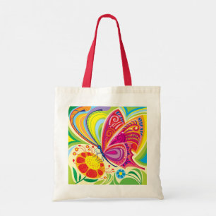 Bolsa Tote Flora Esvoaçante Iluminada pelo Sol