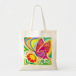 Bolsa Tote Flora Esvoaçante Iluminada pelo Sol