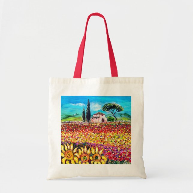 BOLSA TOTE FLORA NA TÚSCULA (Frente)