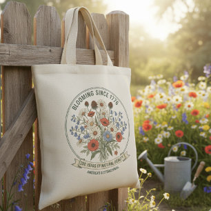 Bolsa Tote Flora Vintage Wildflower América 250º Aniversário