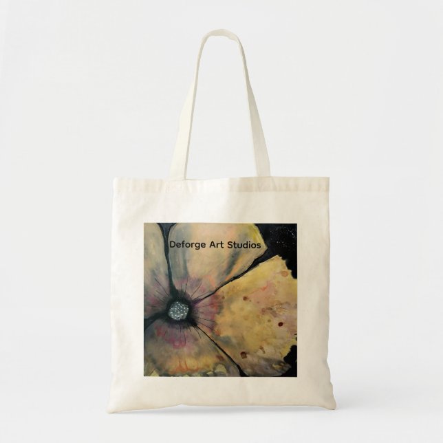 Bolsa Tote Floral Abstrata (Frente)