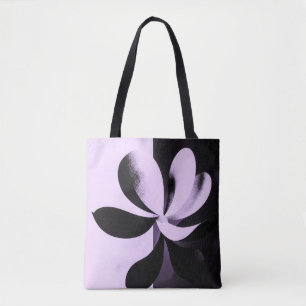 Bolsa Tote Floral Abstrata Minimalista