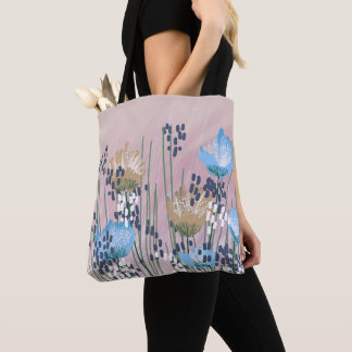 Bolsa Tote Floral Abstrato Moderno Tendencial