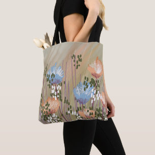 Bolsa Tote Floral Abstrato Moderno Tendencial