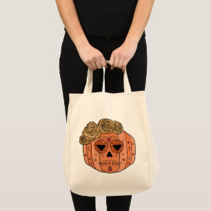 Bolsa Tote Floral Açúcar Crânio