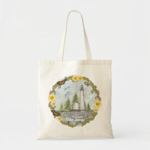 Bolsa Tote Floral Alabama Lighthouse