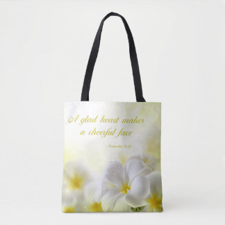 Bolsa Tote Floral amarelo do 15:13 % pipe% dos provérbio do