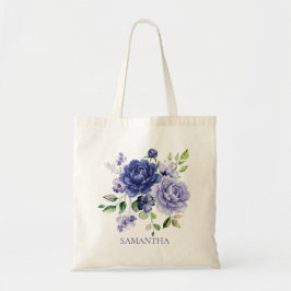 Bolsa Tote Floral Aquarela