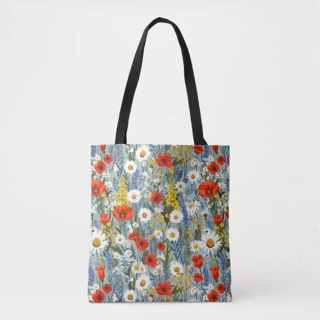 Bolsa Tote Floral Botânico do Boho-Na moda elegante (Frente)
