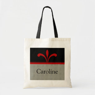Bolsa Tote Floral Chic Bag, Vermelho Escuro