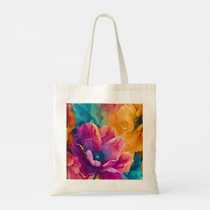 Bolsa Tote Floral Colorida