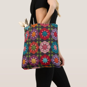 Bolsa Tote Floral com Design de 20 Margaridas – Re