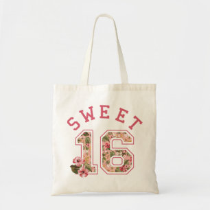 Bolsa Tote Floral Cor-de-rosa Doce 16