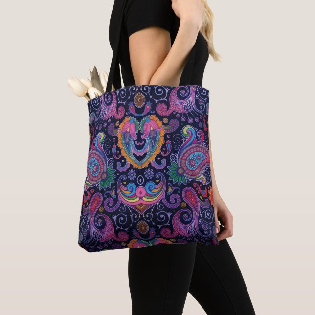 Bolsa Tote Floral de Amor (Close Up)