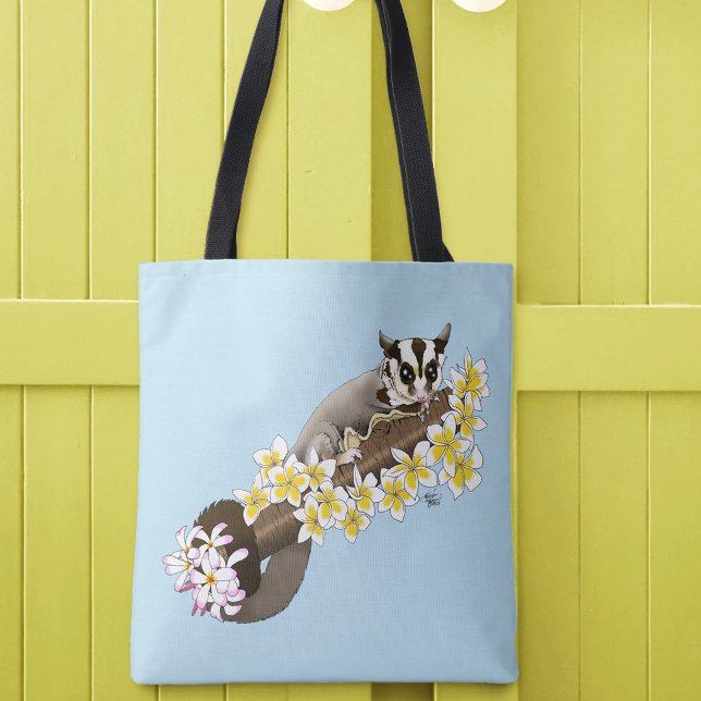 Bolsa Tote Floral de Cuja Gama de Açúcar (Criador carregado)