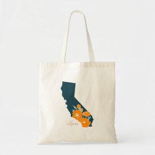 Bolsa Tote Floral de Flor do Estado da Califórnia