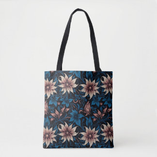 Bolsa Tote Floral de Jardim Gótico Opulento
