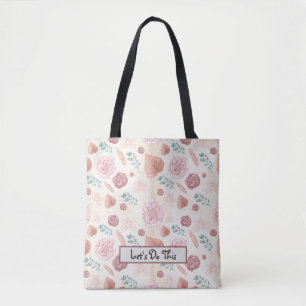 Bolsa Tote Floral De Volta À Escola