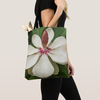 Bolsa Tote Floral do Flor do Magnolia Japonês