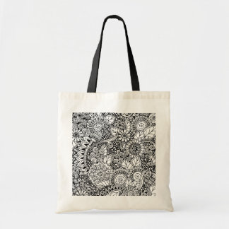 Bolsa Tote Floral étnico inspirado