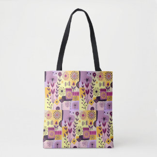 Bolsa Tote Floral graffiti