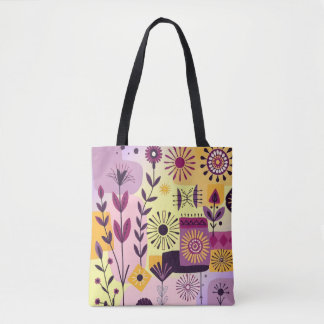 Bolsa Tote Floral graffiti