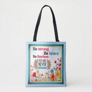 Bolsa Tote Floral Inspiracional Retroativo