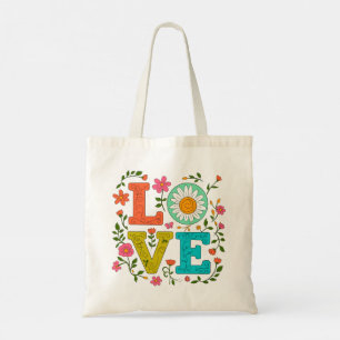 Bolsa Tote Floral Love
