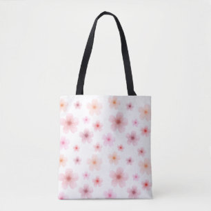 Bolsa Tote Floral Minimalista Rosa