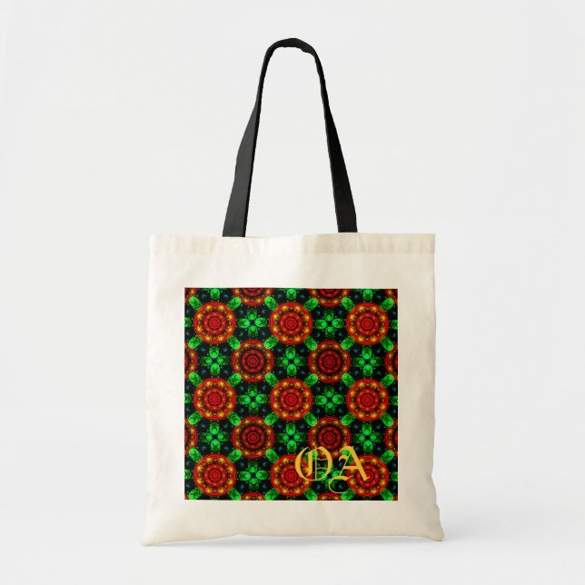 Bolsa Tote Floral Modern Boho Elegant Abstract Pattern #504 (Frente)