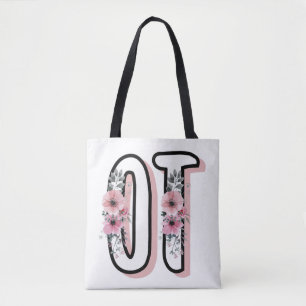 Bolsa Tote Floral OT Terapêutica Ocupacional Presentes
