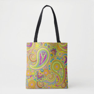 Bolsa Tote Floral Paisley, padrão sem falhas I + suas ideias