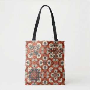 Bolsa Tote Floral Paisley Tapeçaria Tecido