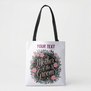 Bolsa Tote Floral Personalizada para a Mãe do Noiv