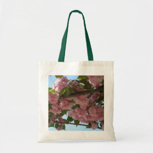 Bolsa Tote Floral Primavera de Cherry Tree IV, duas flores