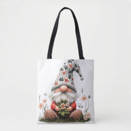 Bolsa Tote Floral Primavera Gnomo