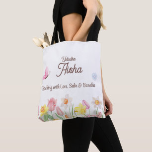 Bolsa Tote floral Professor Personalizada
