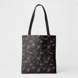 Bolsa Tote Floral Raccoons Cute Sleeping Raccoon Padrão