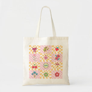 Bolsa Tote Floral Retro Fofa