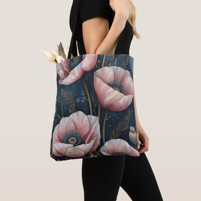 Bolsa Tote Floral Rosa   (Close Up)